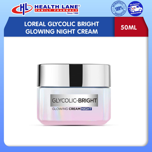 LOREAL GLYCOLIC BRIGHT GLOWING NIGHT CREAM (50ML)